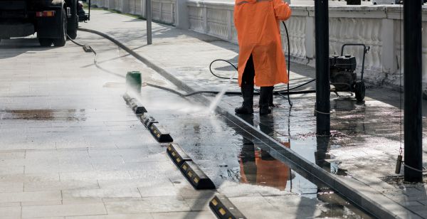 Parking Lot Pressure Washing in Milwaukee